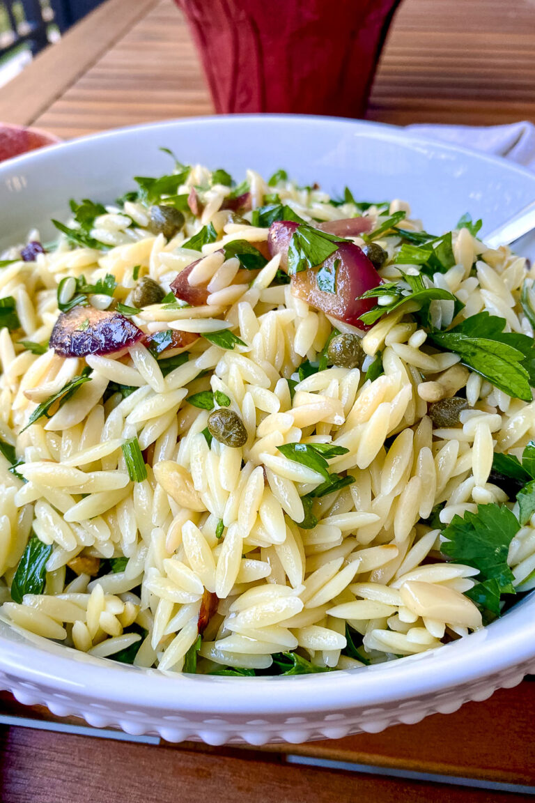 Easy Orzo Pasta Salad The Bossy Kitchen