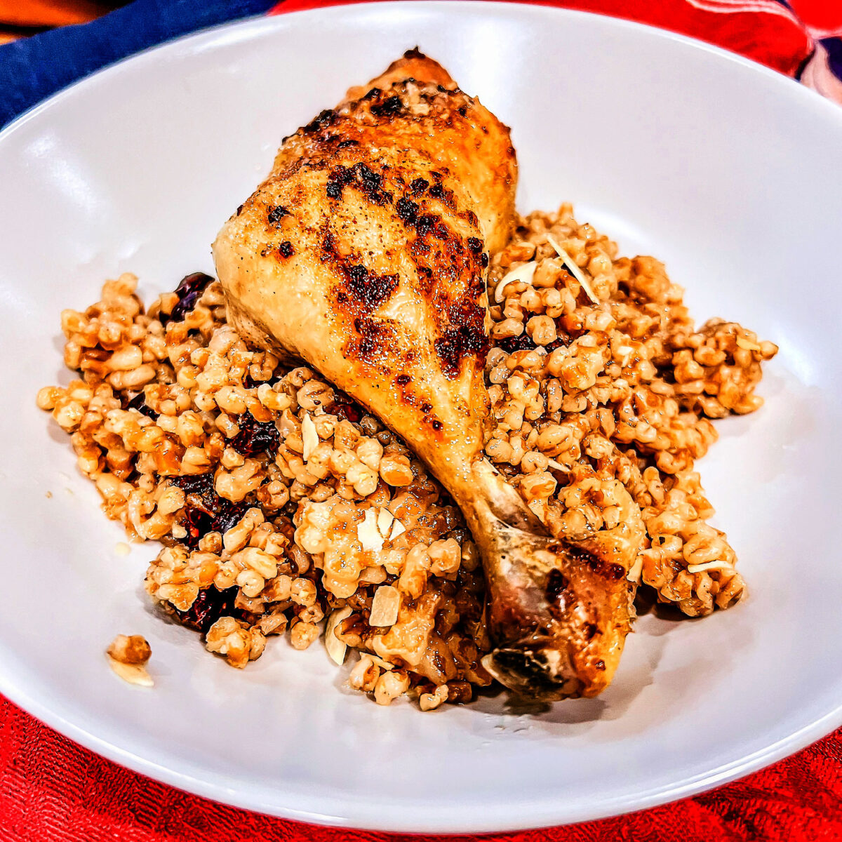 Pearl Barley Cranberry Pilaf In Instant Pot The Bossy Kitchen