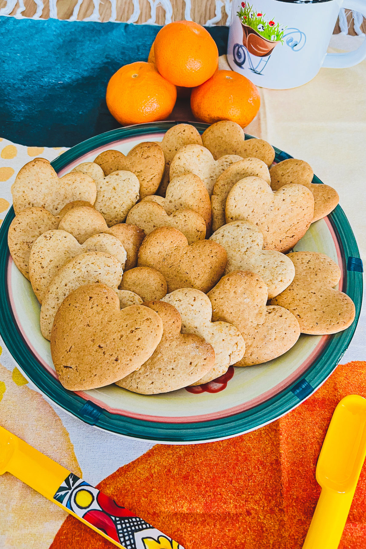 Buttermilk Honey Cookies on a platter0