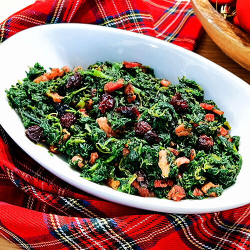 Sautéed Spinach with Bacon Recipe- The Bossy Kitchen