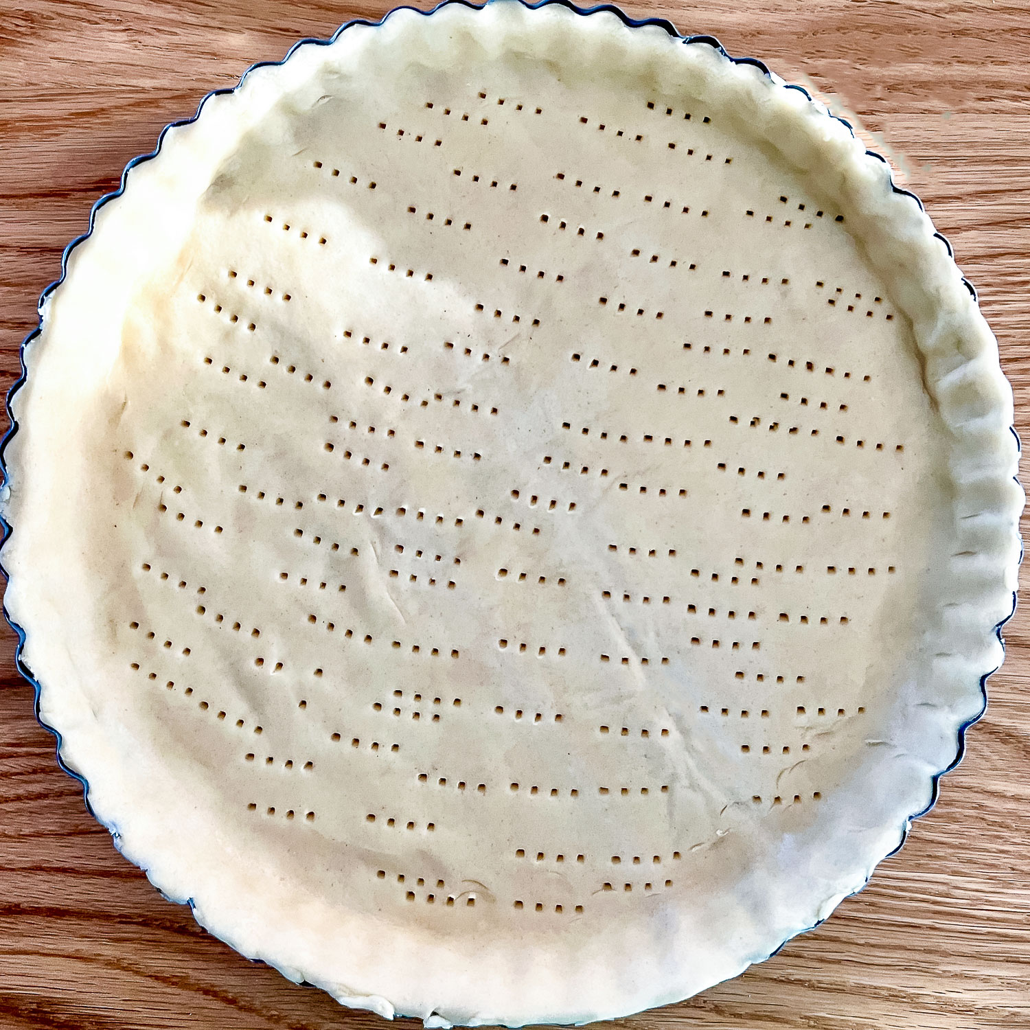 Pie crust for ham and potato quiche0