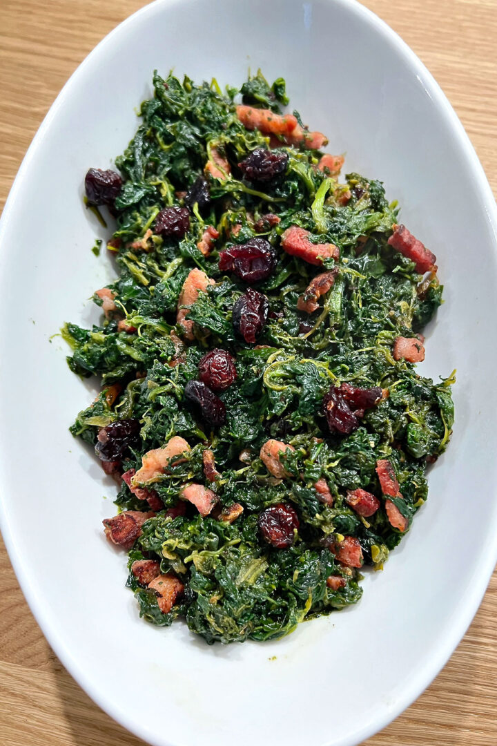 Sautéed Spinach with Bacon Recipe – The Bossy Kitchen