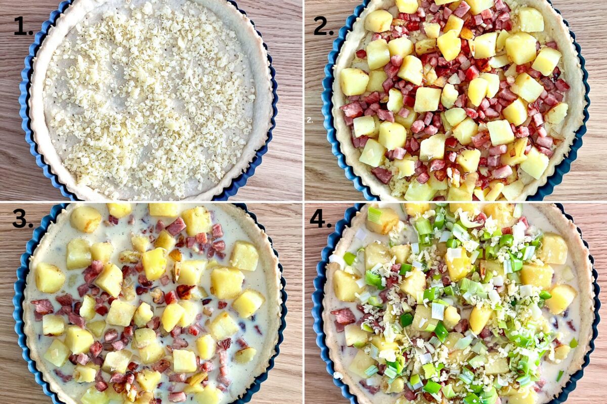 Ham And Potato Quiche The Bossy Kitchen