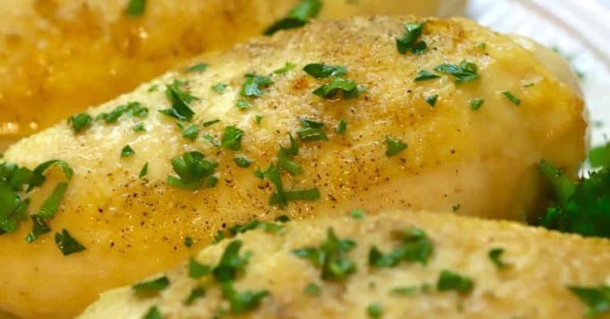 easy roasted bone in chicken breasts social media copy