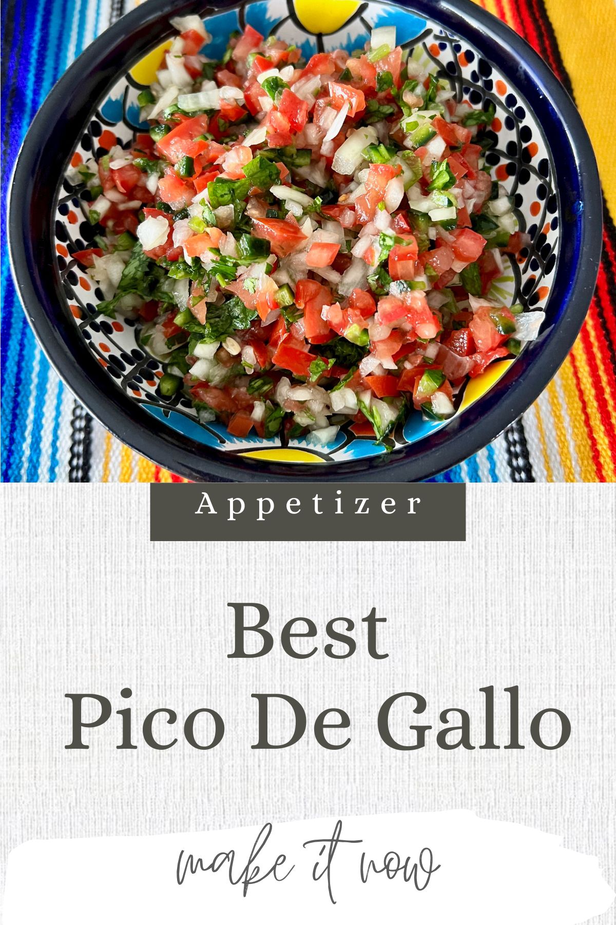 Pico de gallo Pinterest collage.