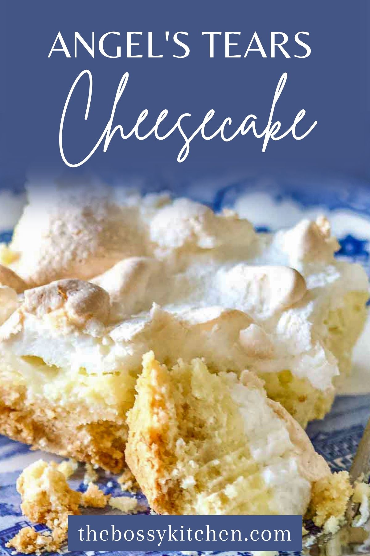 Angel's Tears Cheesecake Pinterest collage.