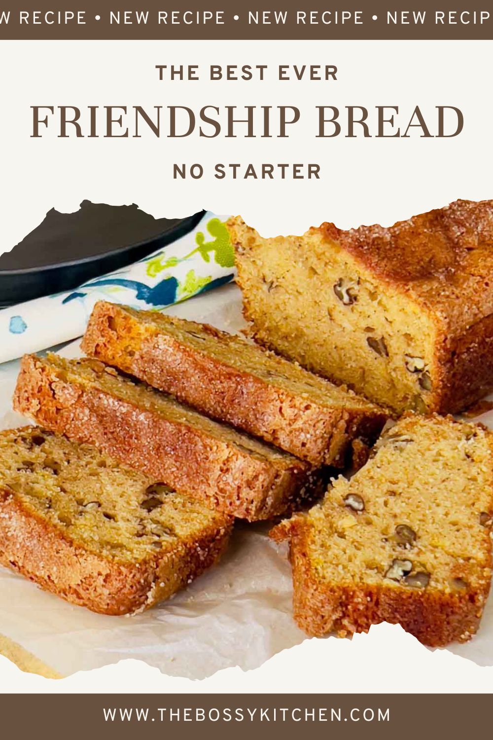 Friendship bread pinterest collage.