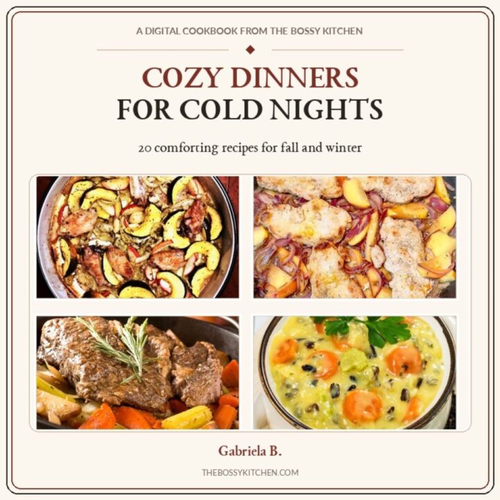 Cozy Dinners for Cold Nights image collage.