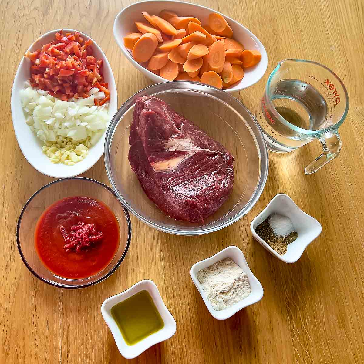 Ingredients for Dutch Oven Beef Pot Roast