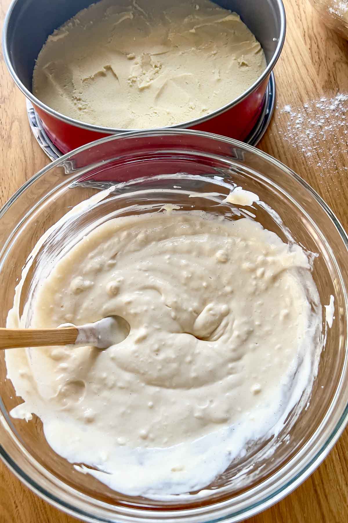 Cream cheese filling.